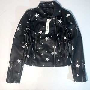 AQUA LEATHER JACKET SIZE XS